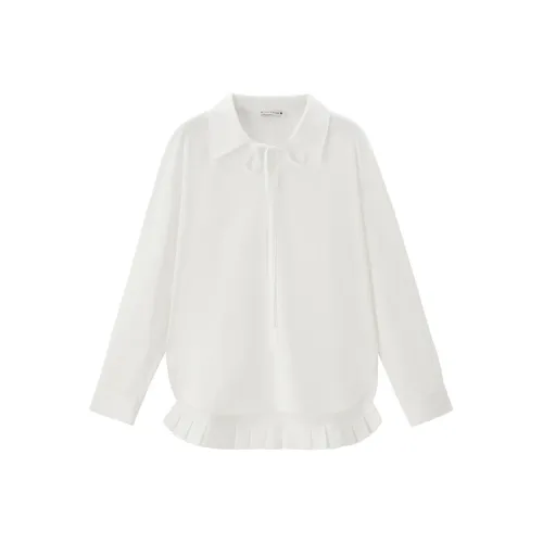 Giordano 01 Белые Женские Рубашки