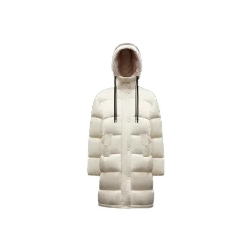 Moncler FW21 Пуховик Женский Кремовый Белый