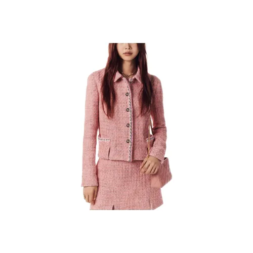 CHANEL 24 Весенний Летний Новый Приход Куртки и Пальто Женские Розовый