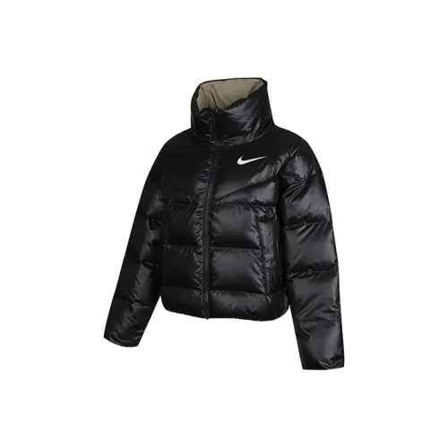Nike Пуховик Зимний Женский Черный