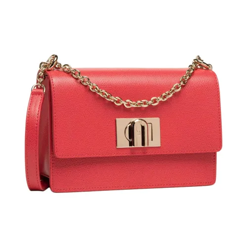 Furla Сумка из кожи с цепочкой сумка через плечо женская темно-красный