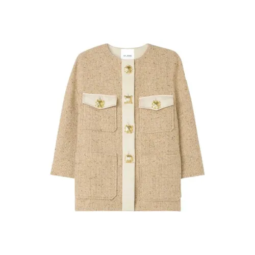 St. John SS24 Куртки Пальто Женские Бежевый