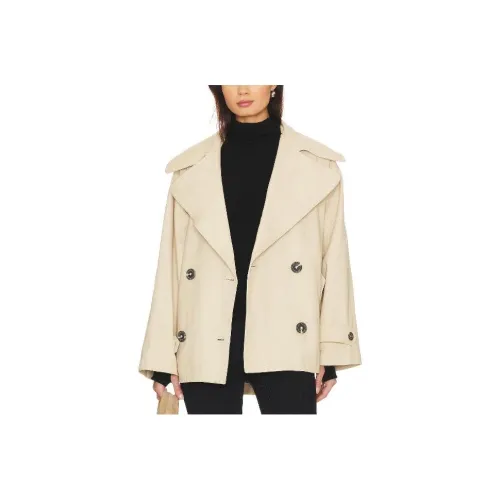 FREE PEOPLE Куртки и Пальто Женские Бежевые