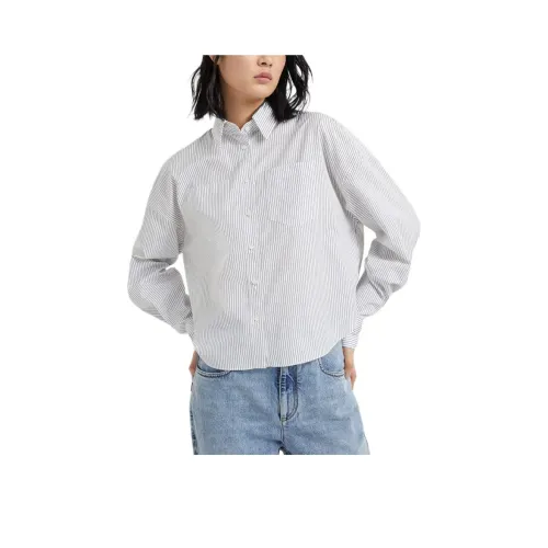 BRUNELLO CUCINELLI FW24 Рубашка Женская Синяя