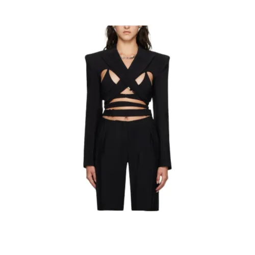 Mugler Куртки и Пальто Женские Черные