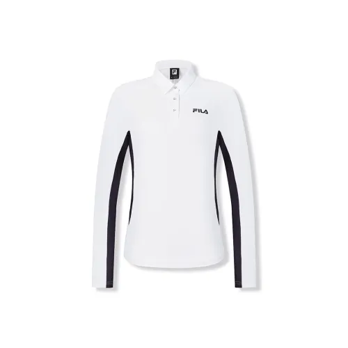FILA Поло Женское Нефритовый Белый