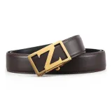 Золотая пряжка, коричневый ремешок