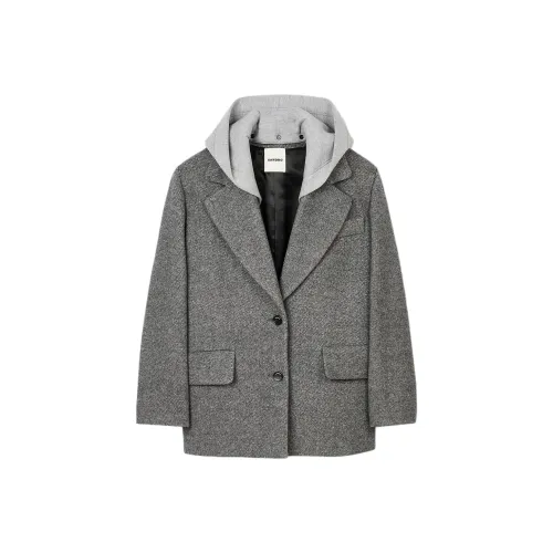 SANDRO Серые Женские Куртки