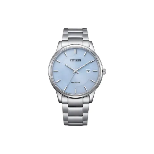 CITIZEN Eco Drive Series Светильник Кварцевый механизм Нержавеющая сталь Ремешок Часы 40 мм Мужские часы Синий циферблат