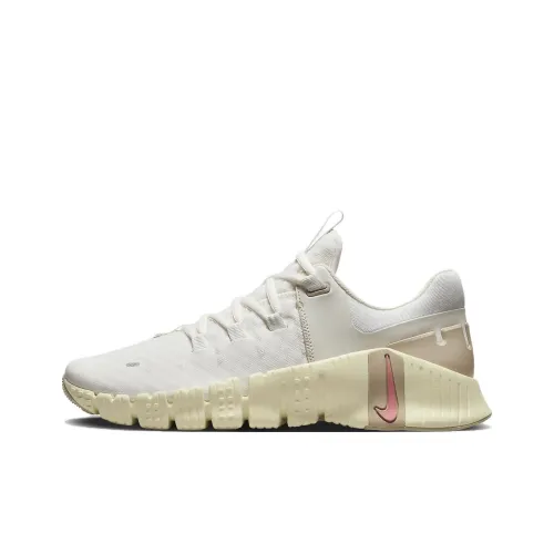 Nike Free Metcon 5 Устойчивые к истиранию Дышащие Низкие Кроссовки для тренировок Женские Белые