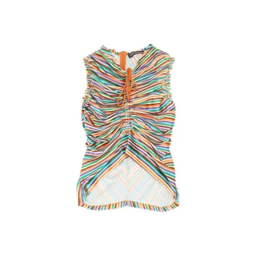 SIEDRES Топ на бретелях Женский Желтый