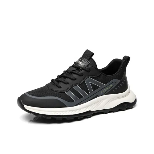 SENJIALUO Амортизация устойчивость к истиранию легкий противоскользящий низкий топ повседневный мужской черный