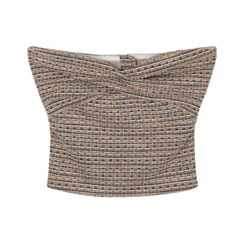 FORNI Без бретелек Топ Женский Бежевый