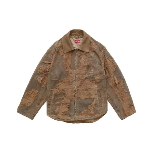 DIESEL SS25 Куртки и Пальто Унисекс Умбра