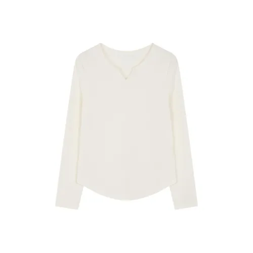 IHIMI Экрю Женские Т-рубашки