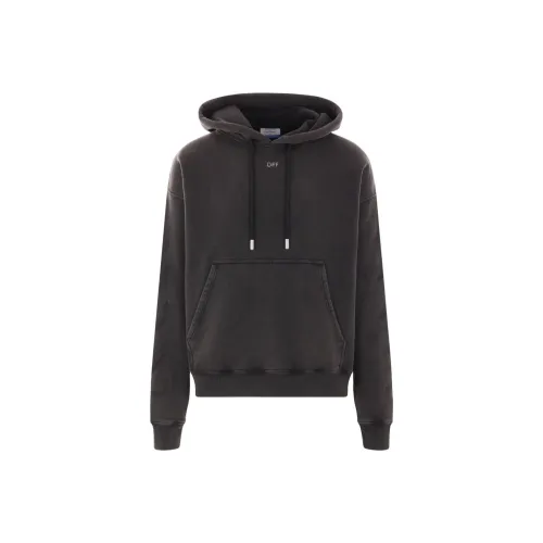 OFF Белый Толстовка Мужской Антрацитовый Серый