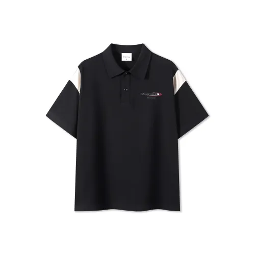 HIPHOPPUNKS Поло Унисекс Черный Бежевый CAMEL