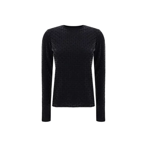 GIVENCHY Большой Регион Логотип с принтом Круглый вырез Рубашка T Женская Черная