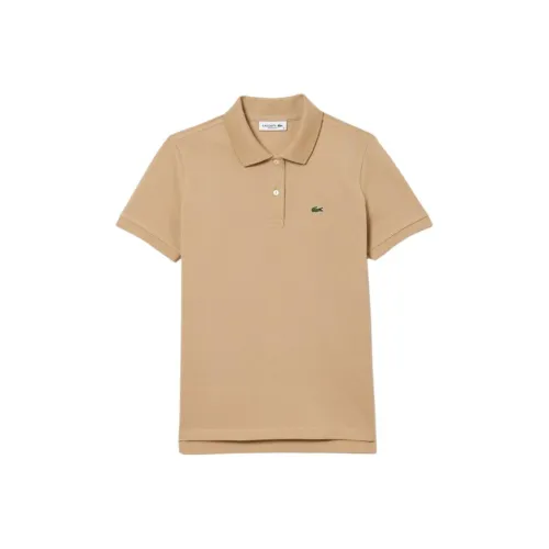 Lacoste Поло Женское Бежевое