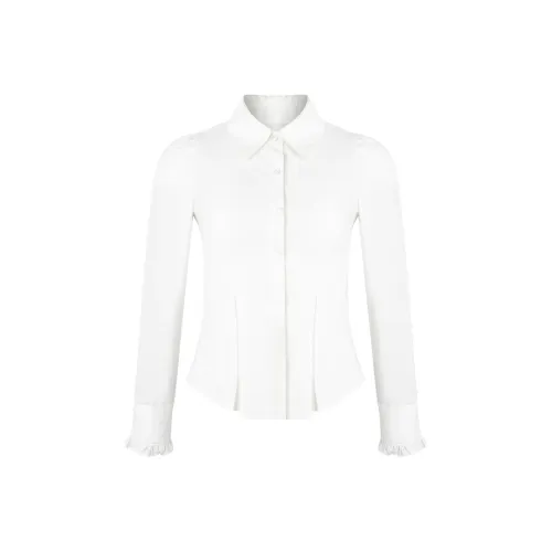 AooRaa Белые Женские Рубашки