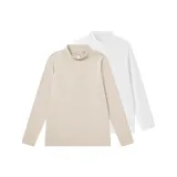 Абрикос + Белый (Двусторонняя флисовая подкладка)