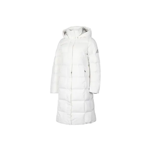 Adidas Пуховик Зимний Женский Ярко-белый