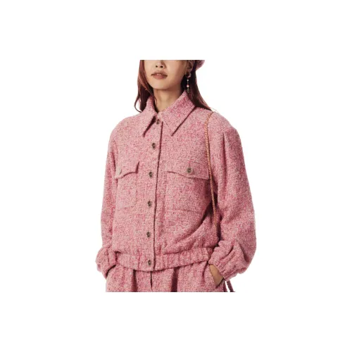 CHANEL 24 Весенний Летний Новый Приход Куртки и Пальто Женские Розовый