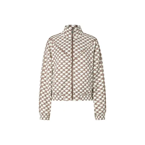 JZ. ANNAKRO Куртки Пальто Женские Цветочный Кофейный