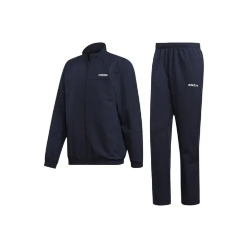 Adidas Повседневная Спортивная Одежда Мужская Черная Синяя