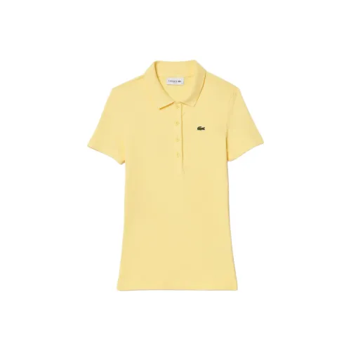 Поло LACOSTE Collaboration Женское Светло-Желтое