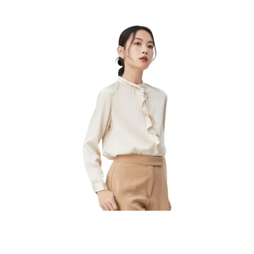 MIHUANG Рубашка Женская Шампанское