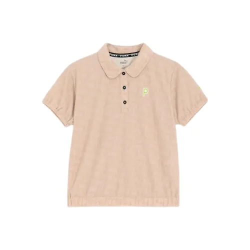 PUMA Golf Поло Женские Снежинка Гипсовый