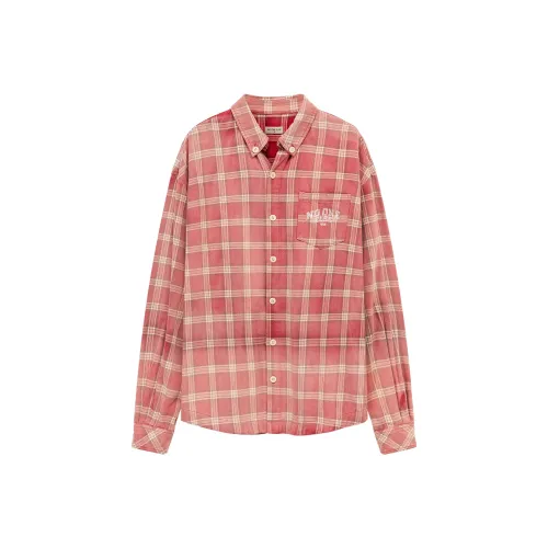 NO ONE ELSE Красная клетка Женские Рубашки