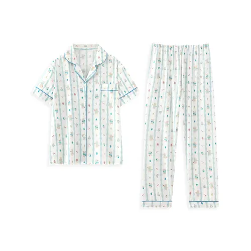 WANANNI Пижамный комплект женский светло-синий