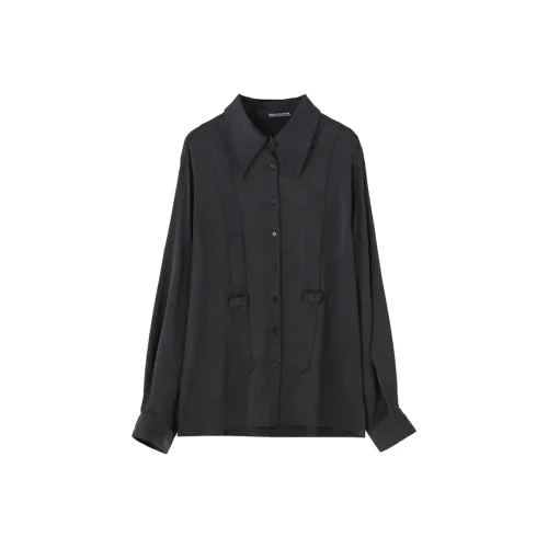 SOON FLOWER Рубашка Женская Черная
