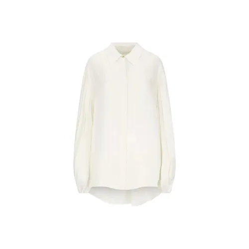 KHAITE Рубашка Женская Кремово-Белая