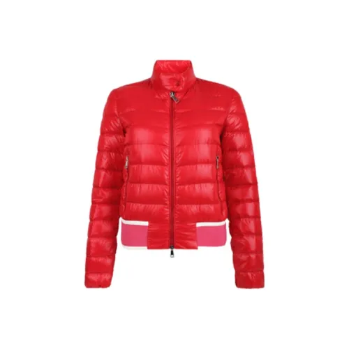 Moncler Down Jacket Женские Вишнево-Красный