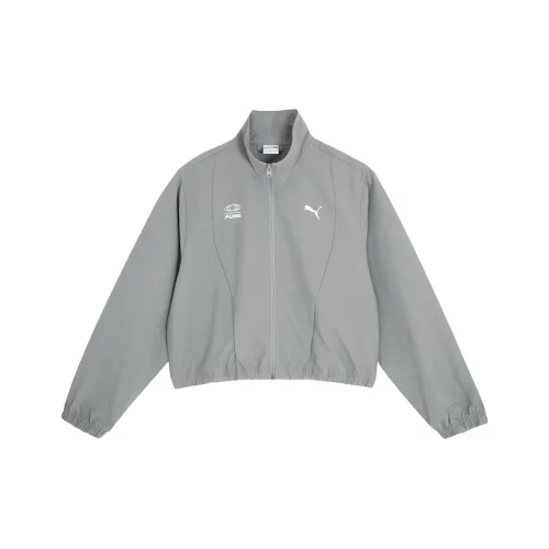 PUMA DARE TO Graphic Куртка WV Куртки Пальто Женские Светло-серый