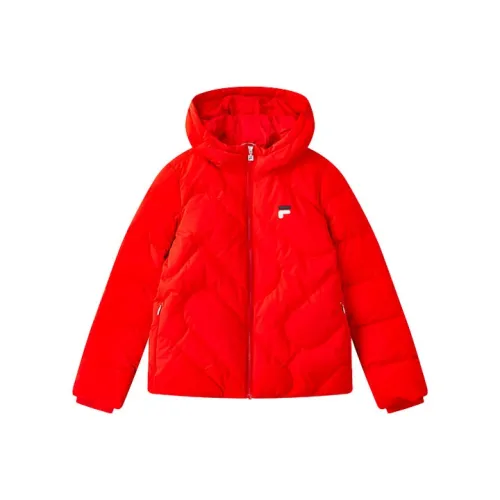 FILA Красный Женский Пуховик