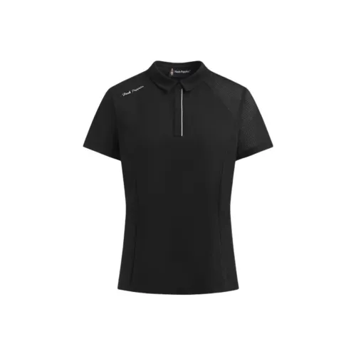 Hush Puppies SS24 Поло Женское Темно-черное