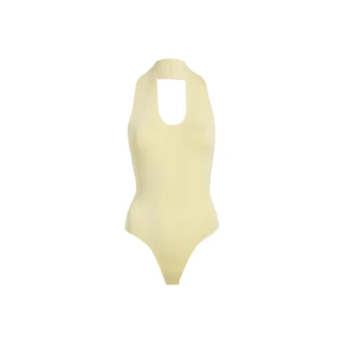 KHAITE PF24 The TOTO BODYSUIT Комбинезон Женские Yuzu Pomelo Желтый