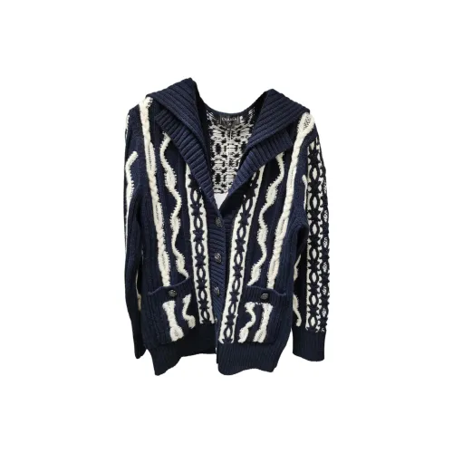 CHANEL FW18 Трикотаж Женский Синий Белый Многоцветный