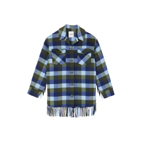 SANDRO Синие Женские Куртки