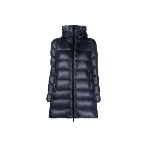Moncler Suyen Series Пуховик Женские Морской Синий