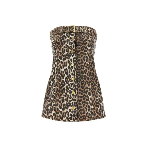 GANNI Без бретелек Топ Женский Многоцветный