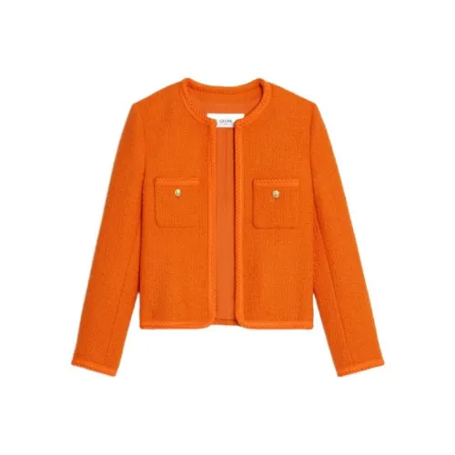 CELINE SS22 Куртки и Пальто Женские Оранжевые