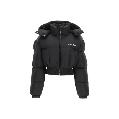 MIU MIU Пуховик Женский Черный