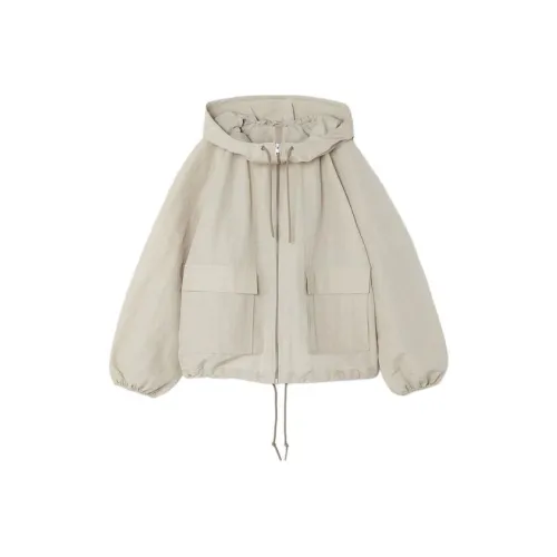 COS Куртки Пальто Женские Светлый Бежевый