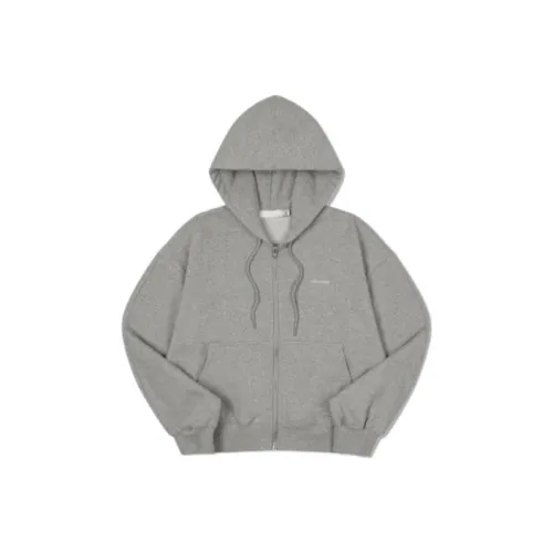 LOW CLASSIC FW23 LC ZIP UP HOODIE HOODIE Women's MELANGE GREY GREY Смешанный цвет