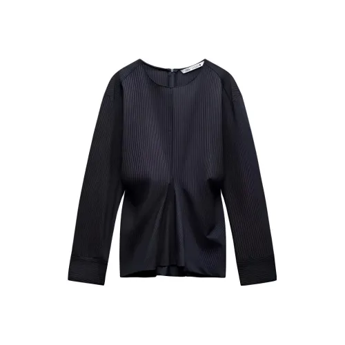ZARA ZW Series Синие Женские Рубашки
